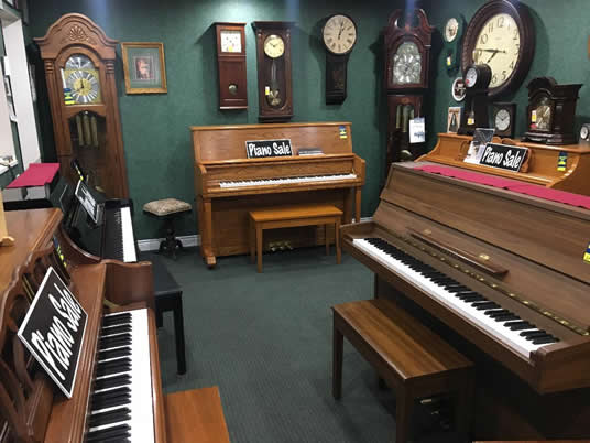 Pianos showroom